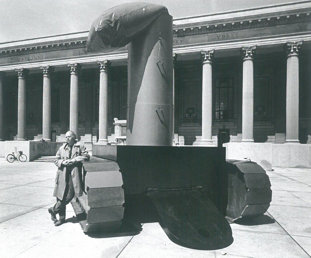 Claus Oldenburg Lipstick (Ascending) on Caterpillar Tracts 1969